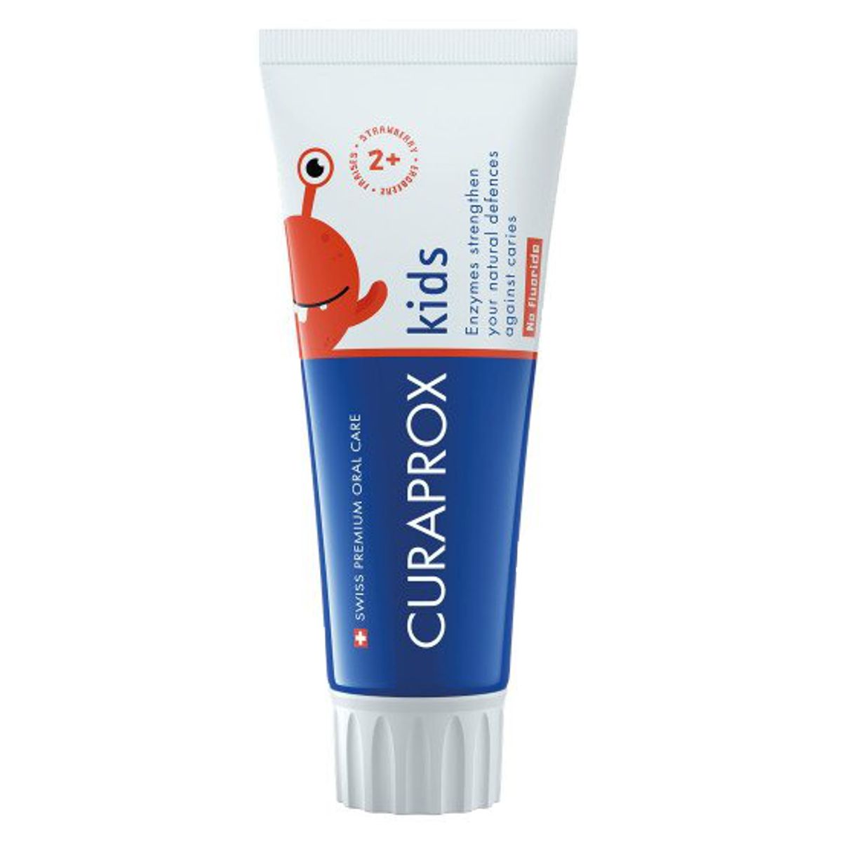 Curaprox Kids Kinderzahnpasta Erdbeere ohne Fluorid 60 ml Curaprox Kids Kinderzahnpasta Erdbeere ohne Fluorid 60 ml
