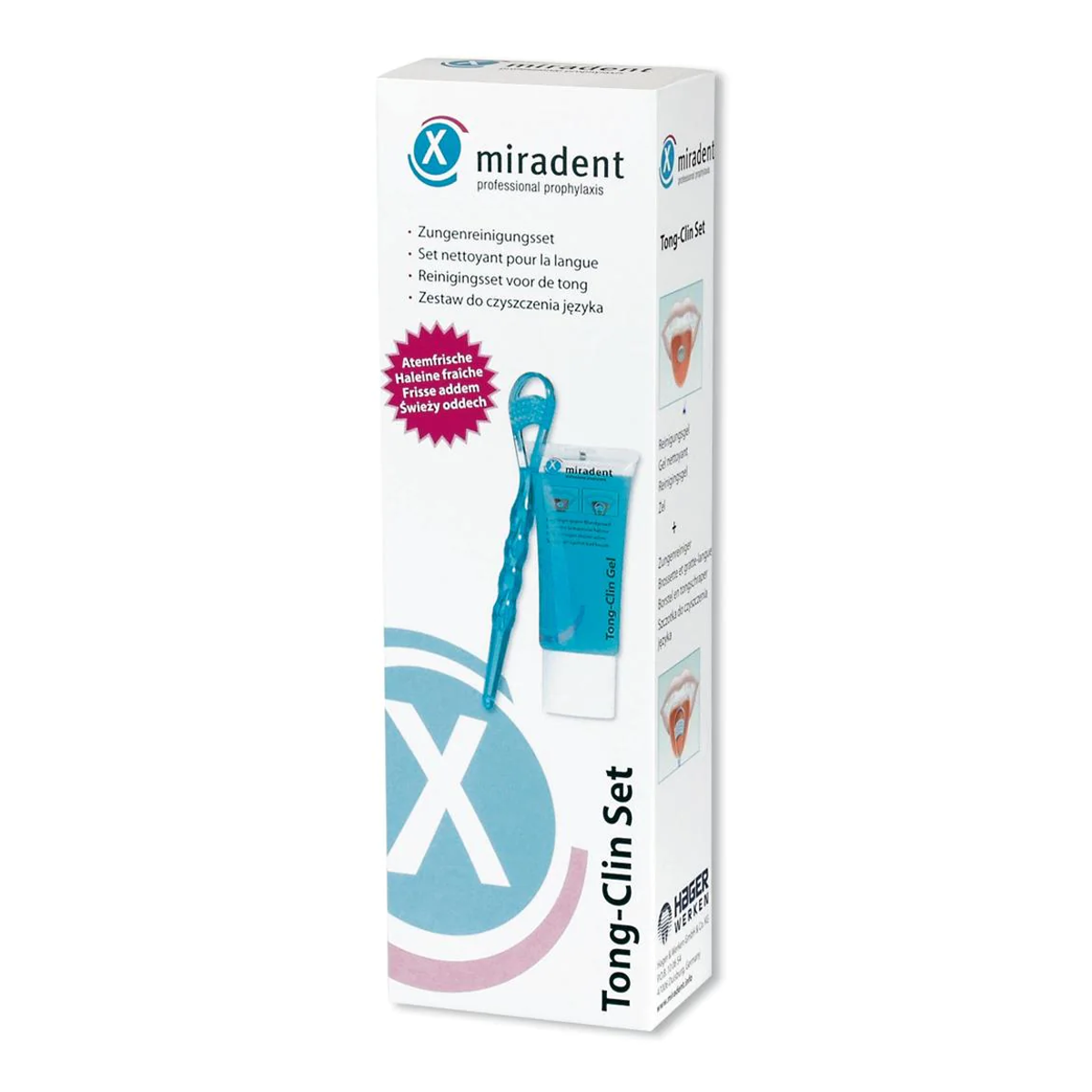 MIRADENT Zungenreiniger Set 50ml Gel + Zungenreiniger MIRADENT Zungenreiniger Set 50ml Gel + Zungenreiniger
