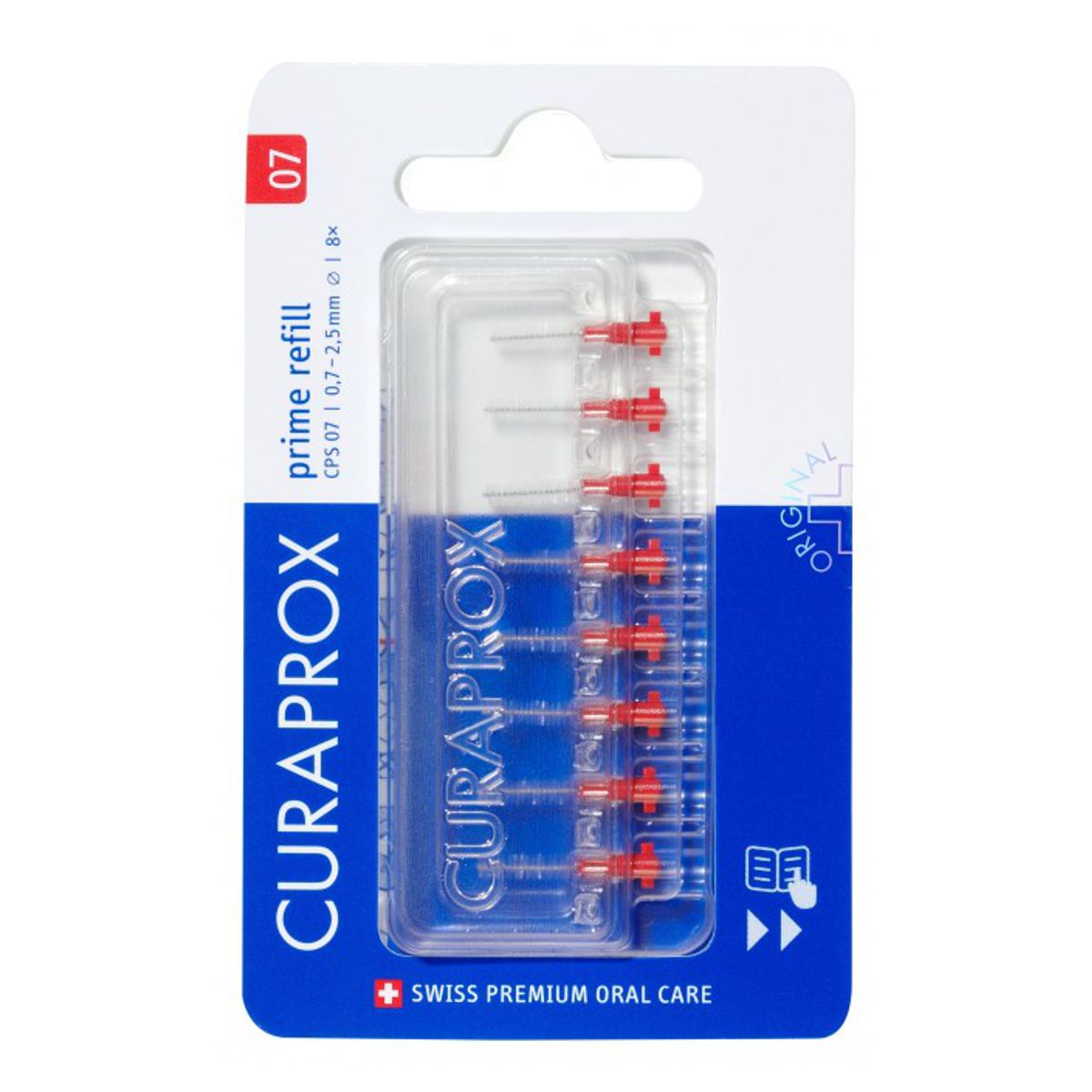 Curaprox CPS 07 refill Interdentalbürsten 8 Stück Curaprox CPS 07 refill Interdentalbürsten 8 Stück