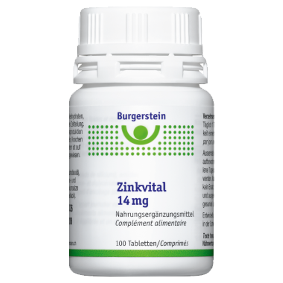 Burgerstein Zinkvital Tabletten 14 mg 100 Stück Burgerstein Zinkvital Tabletten 14 mg 100 Stück