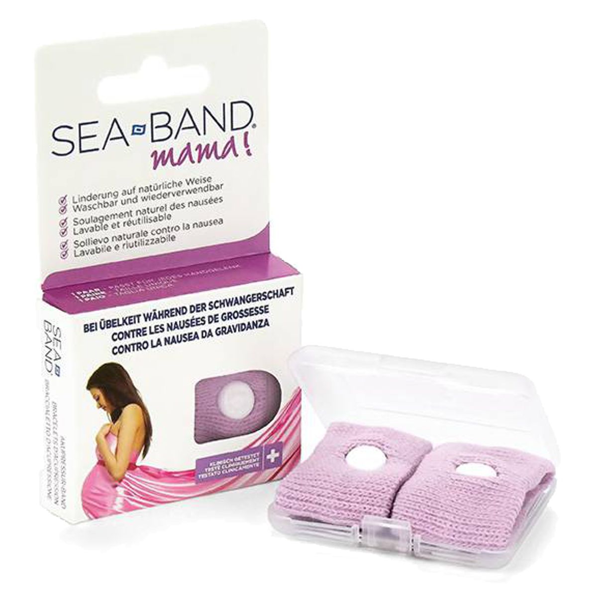 Sea-Band Mama Akupressurband pink für Schwangere 1 Paar Sea-Band Mama Akupressurband pink für Schwangere 1 Paar