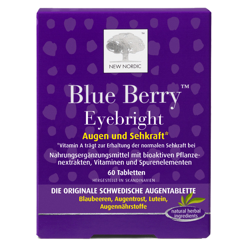 NEW NORDIC Blue Berry Eyebright Tabletten 60 Stück NEW NORDIC Blue Berry Eyebright Tabletten 60 Stück