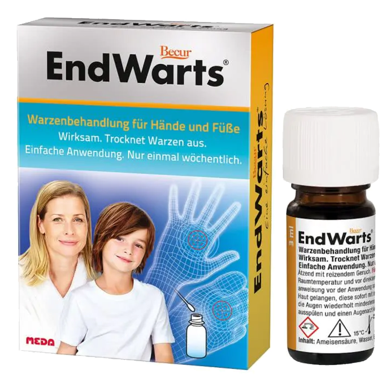 EndWarts Warzenbehandlung für Hände und Füsse. Einfache Anwendung.