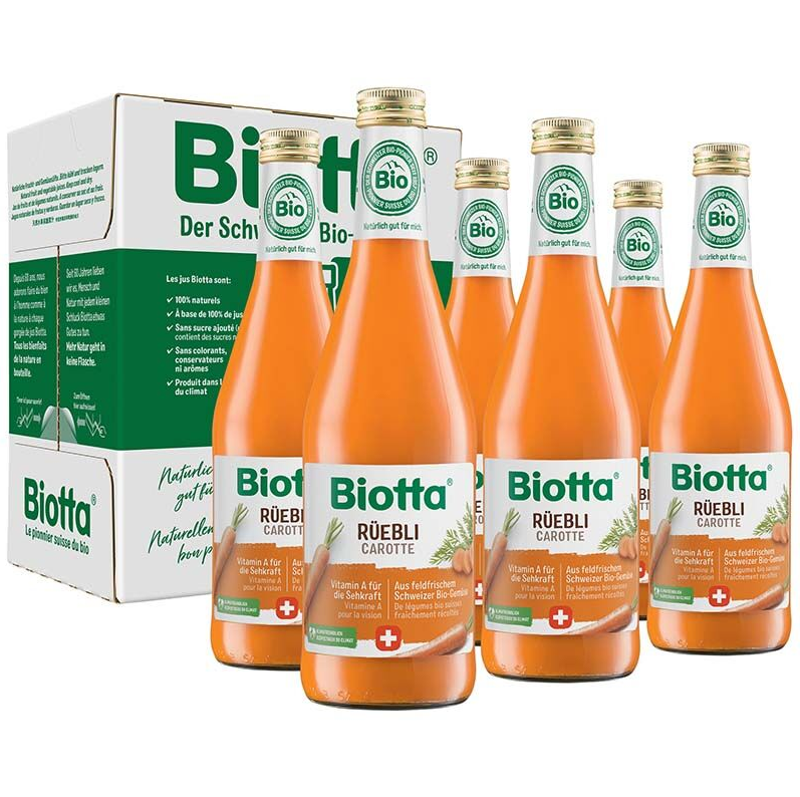 Biotta Rüeblisaft Bio 6 fl 5 dl