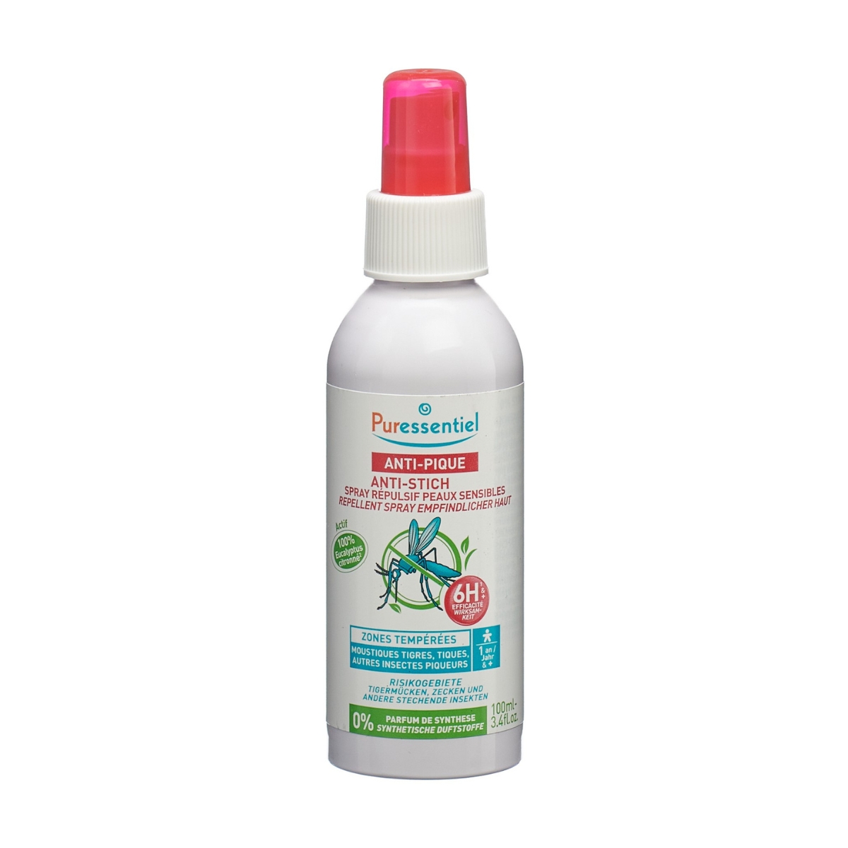 Puressentiel Anti-Stich Abwehr Spray empfindliche Haut 100 ml
