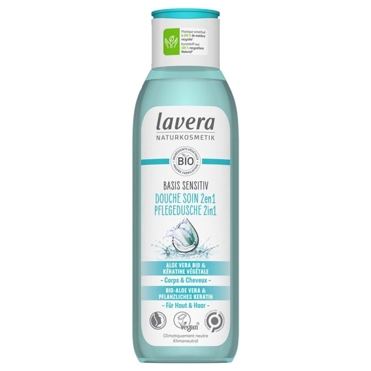 Lavera Pflegedusche Basis Sensitiv 2in1 Flasche 250 ml