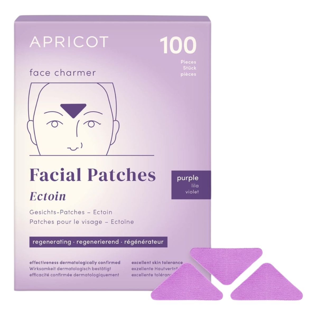 Apricot Gesichtspatches mit Ectoin 100 Stück