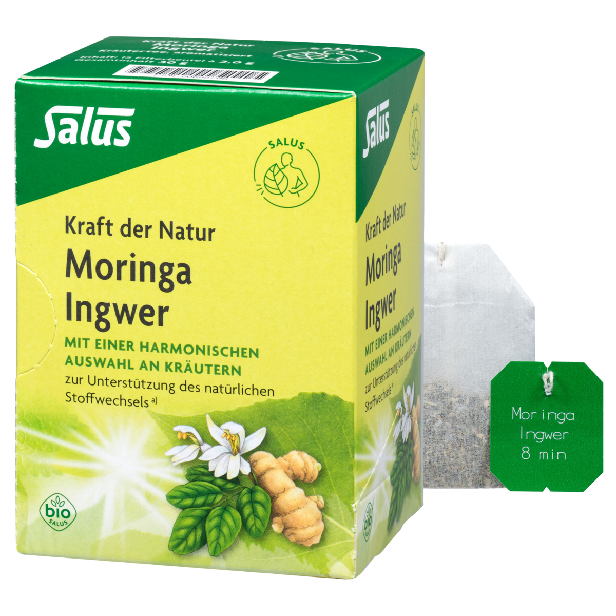 Salus Tee Moringa Ingwer Bio Beutel 15 Stück Salus Tee Moringa Ingwer Bio Beutel 15 Stück