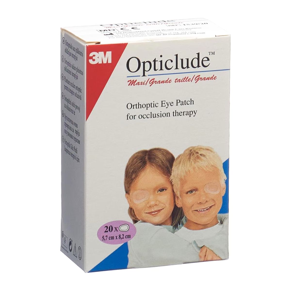 3M OPTICLUDE MAXI Augenpflaster 8x5.7cm 20 Stück