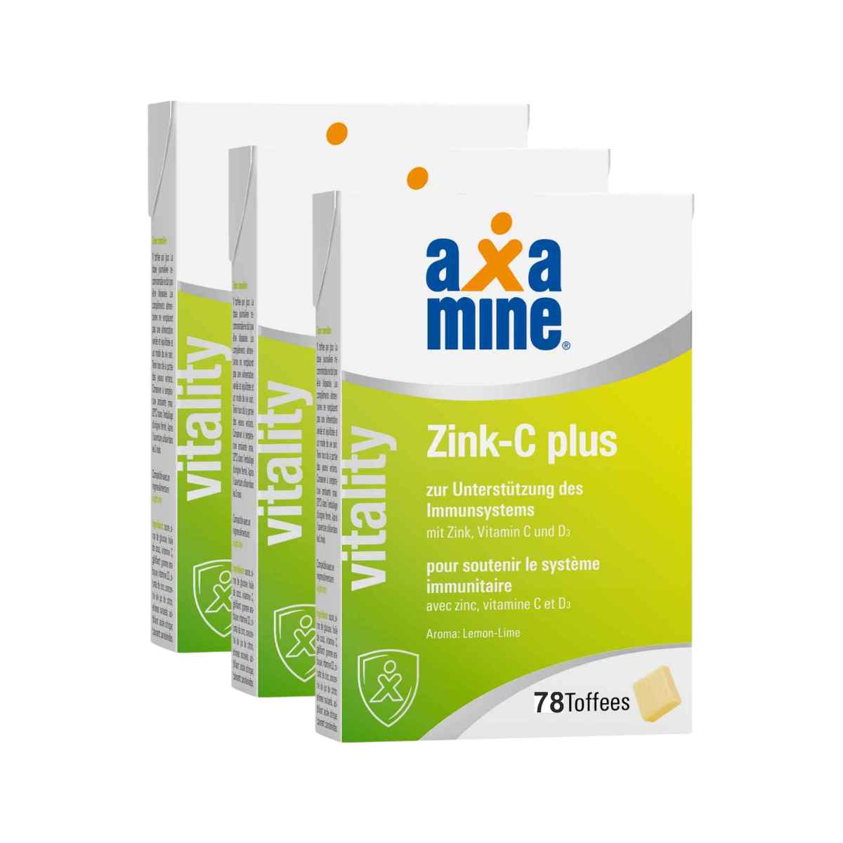 Axamine Zink-C plus 3x 26 Toffees Axamine Zink-C plus 3x 26 Toffees