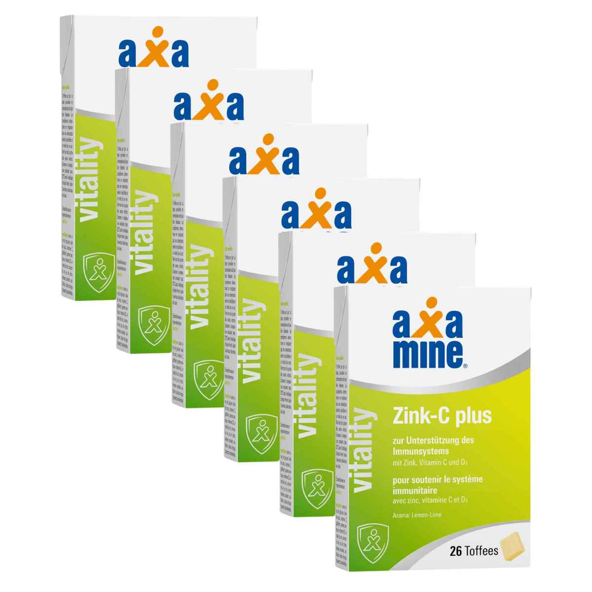 Aktion: Axamine Zink-C plus 6x 26 Toffees Aktion: Axamine Zink-C plus 6x 26 Toffees