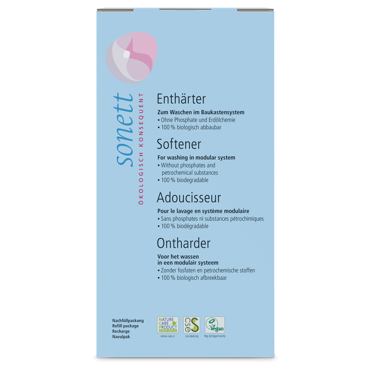 Sonett Enthärter Nachfüllbeutel 1 kg Sonett Enthärter Nachfüllbeutel 1 kg