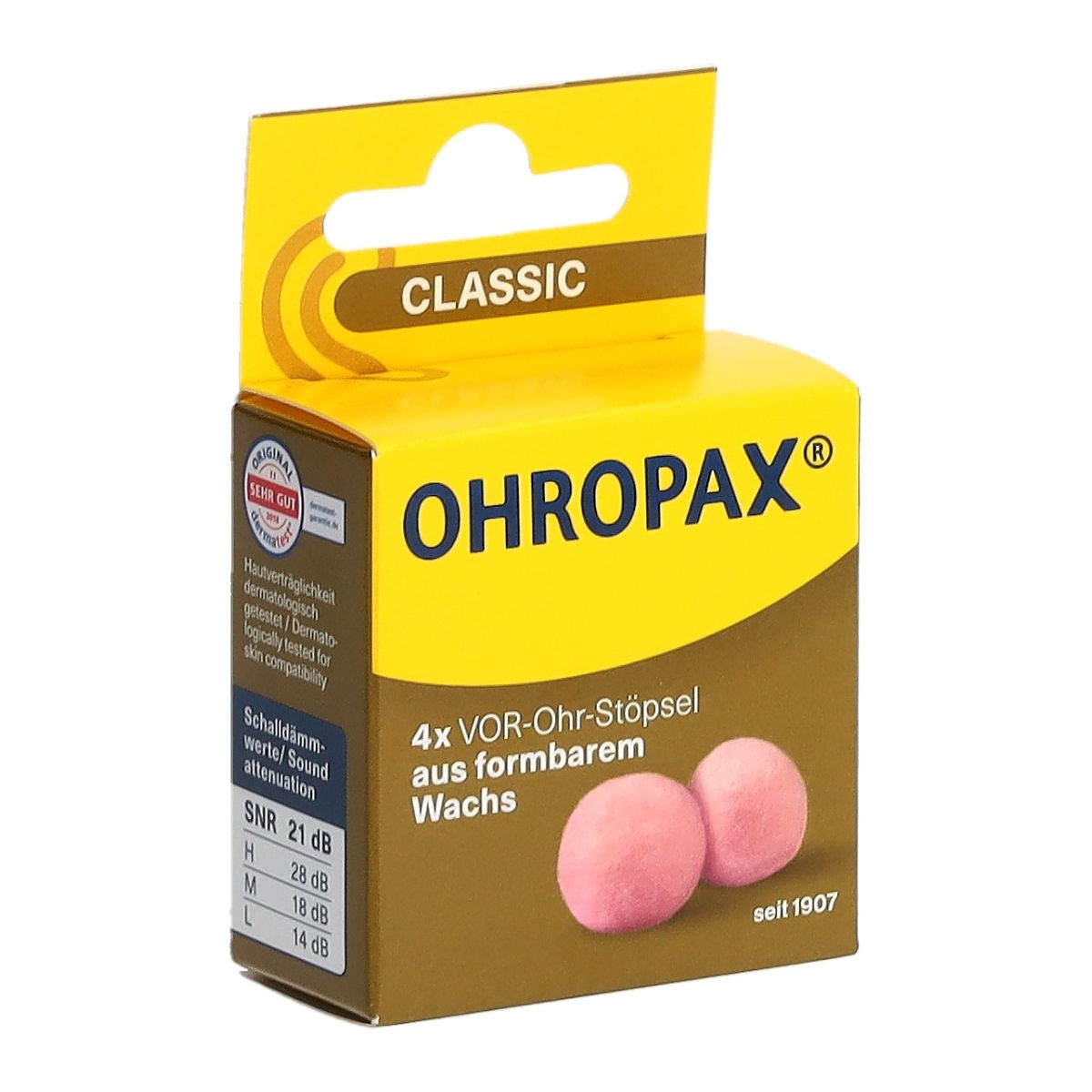 Ohropax Ohrstöpsel Classic 4 Stück