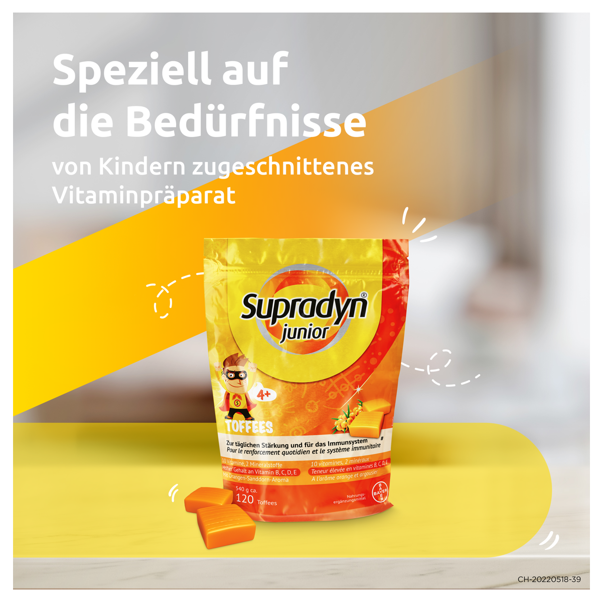 Supradyn junior Immuno Toffees Beutel 3x 120 Stück Supradyn junior Immuno Toffees Beutel 3x 120 Stück