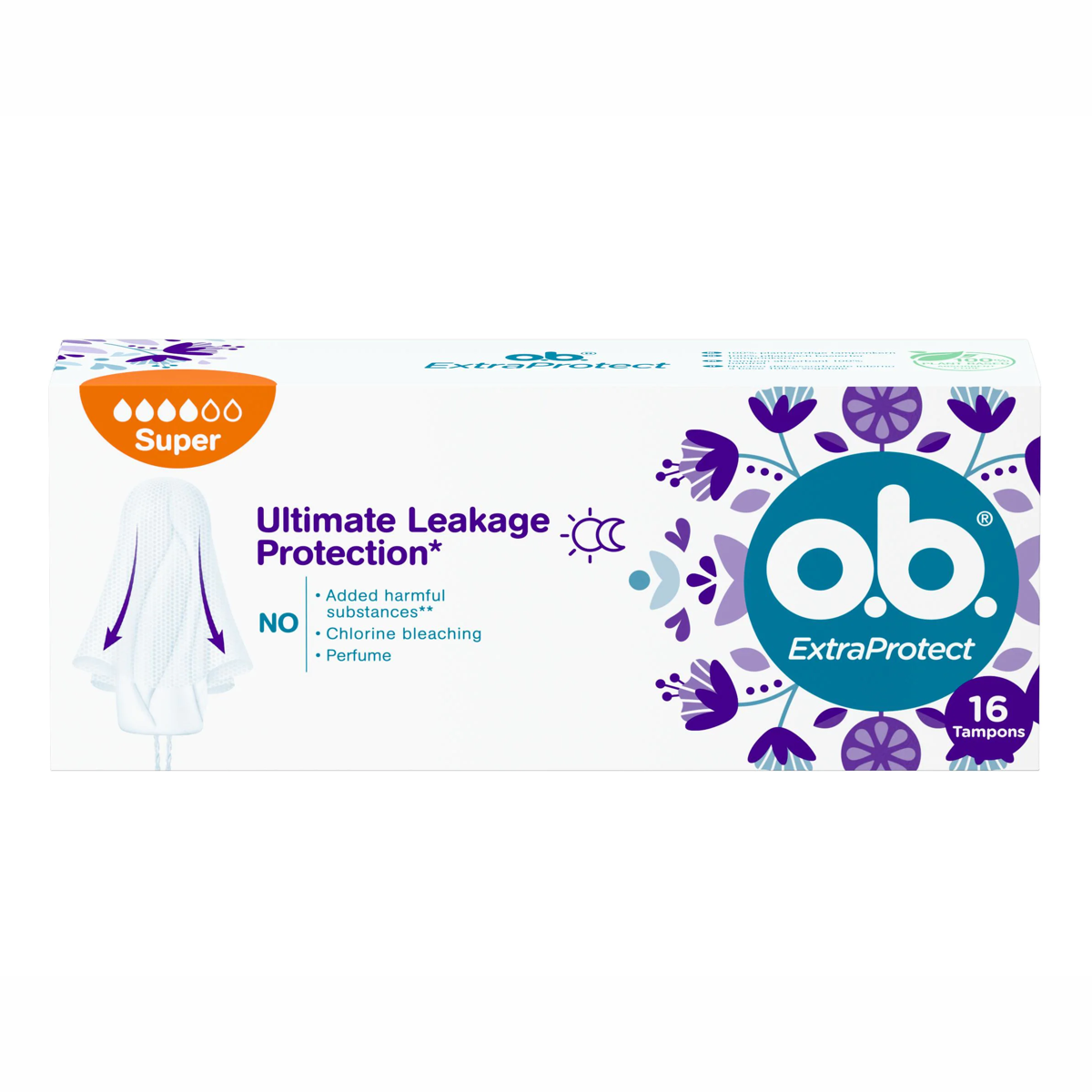 o.b. Tampons ExtraProtect Super 16 Stück o.b. Tampons ExtraProtect Super 16 Stück