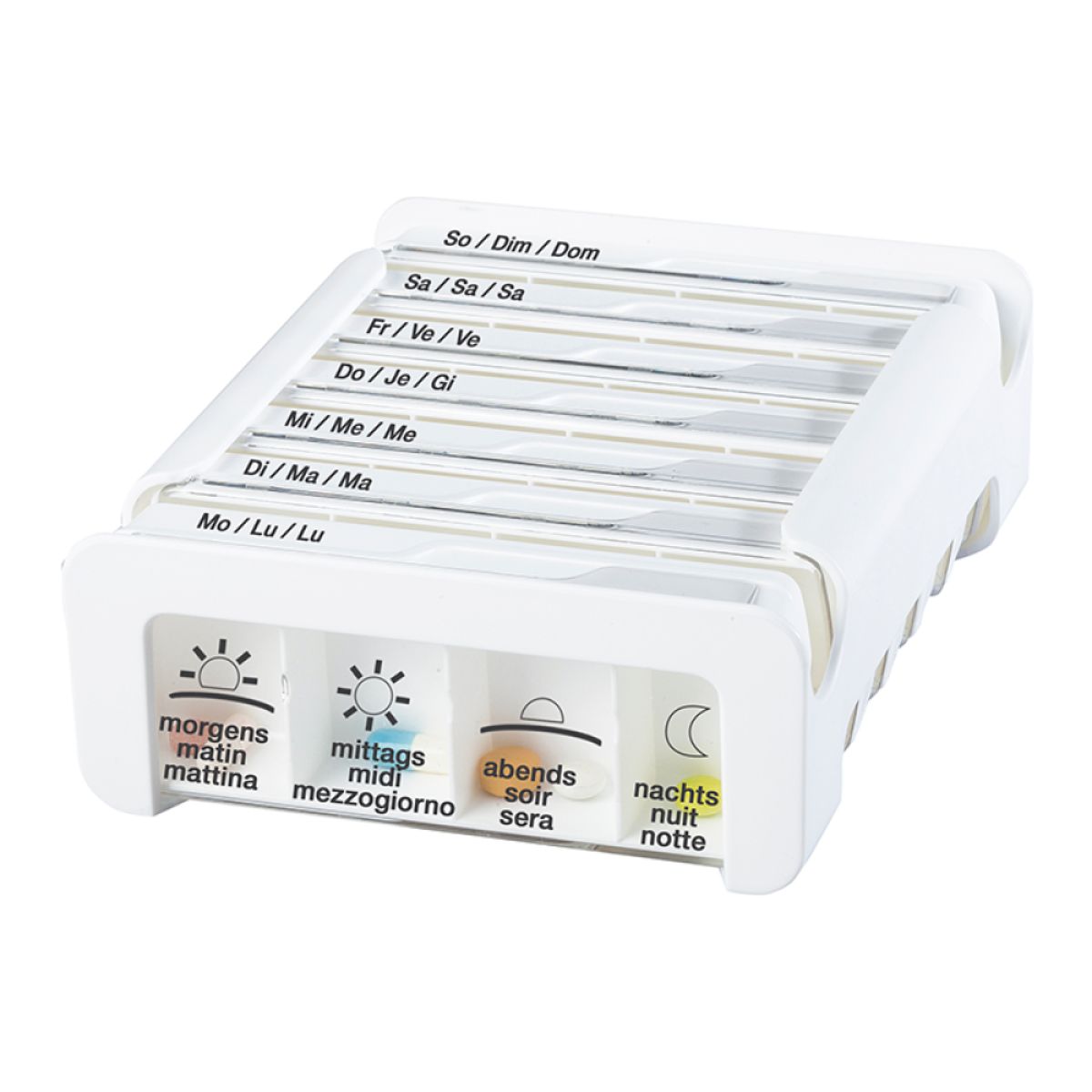 ANABOX Medidispenser compact 7Tage weiss 4 F D/F/I ANABOX Medidispenser compact 7Tage weiss 4 F D/F/I