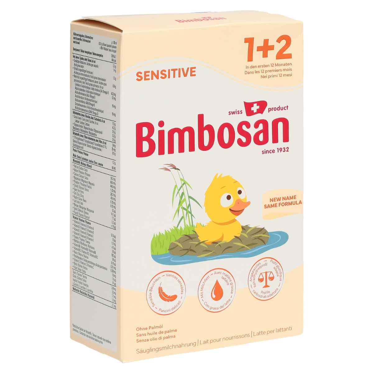 Bimbosan Sensitive 1 + 2 Säuglingsanfangsmilch 400 g