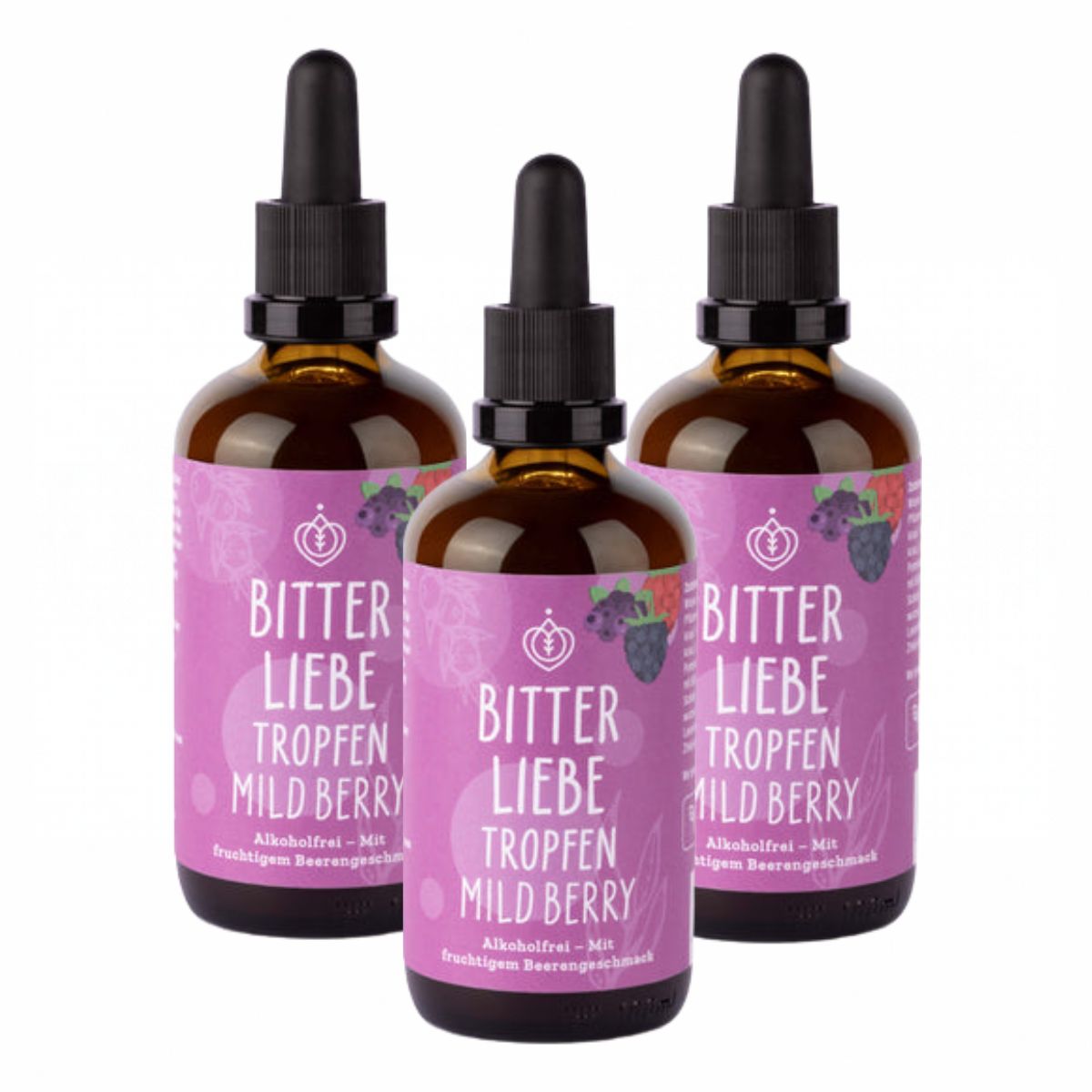 Bitterliebe Tropfen Mild Berry 3x 50 ml