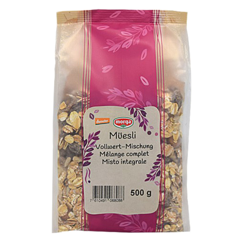 MORGA Müesli Vollwert-Mischung Knospe Beutel 500 g