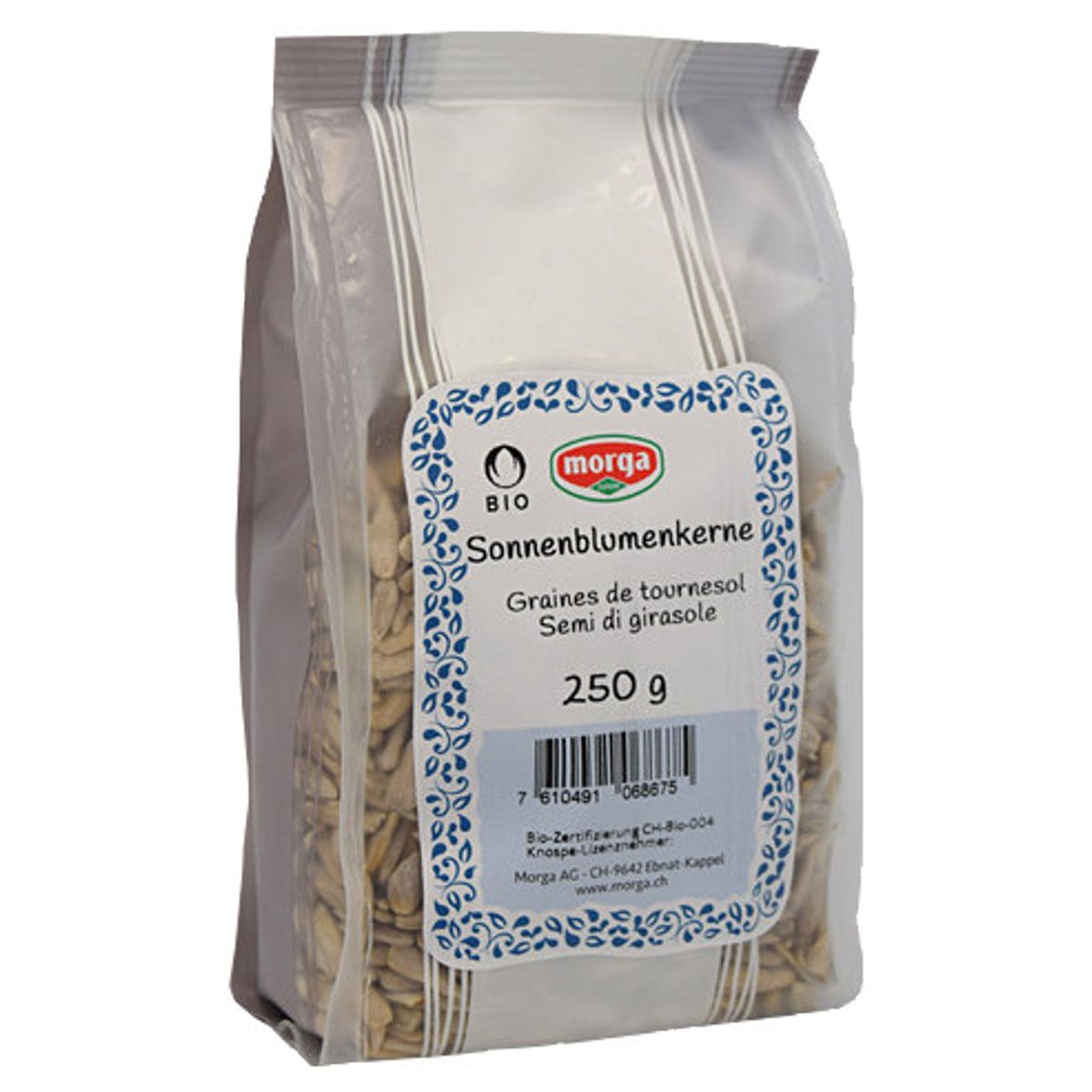 Morga Sonnenblumenkerne Bio Knospe Beutel 250 g