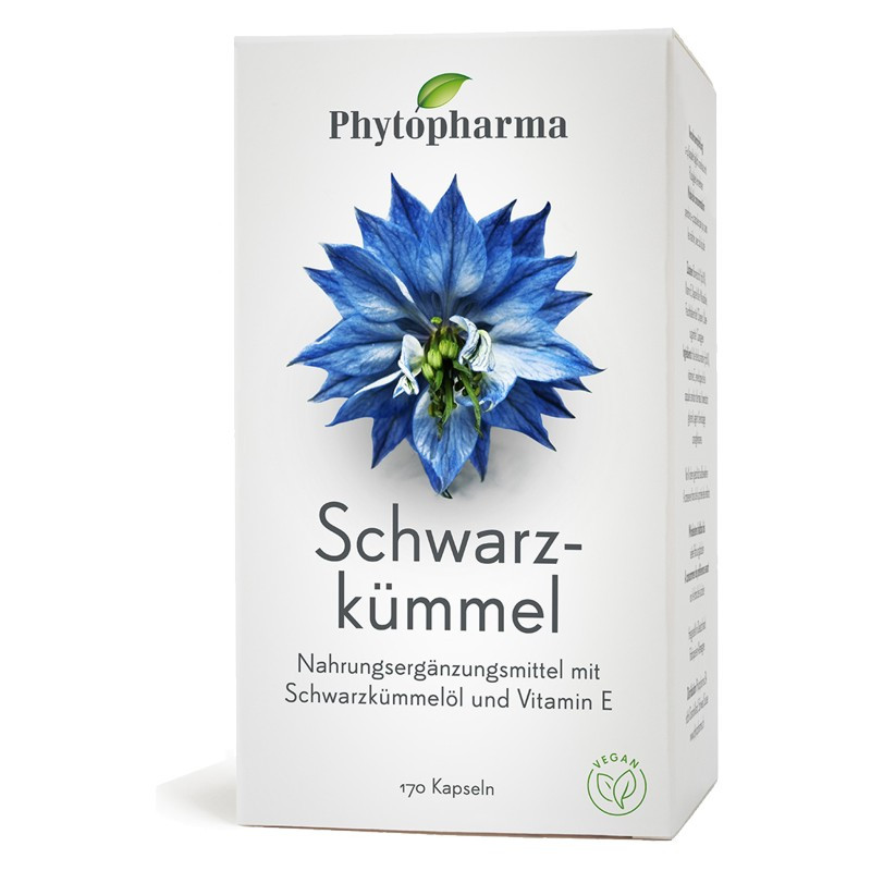 Phytopharma Schwarzkümmelöl Kapseln 500 mg 170 Stück Phytopharma Schwarzkümmelöl Kapseln 500 mg 170 Stück
