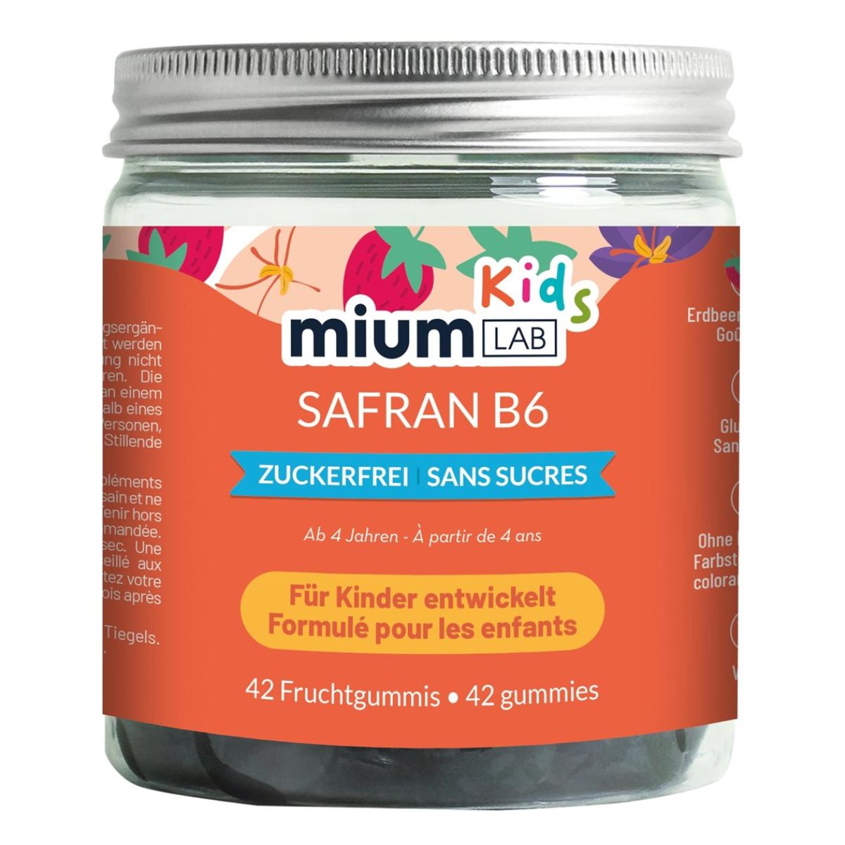 MiumLab Gummies Safran + B6 42 Stück