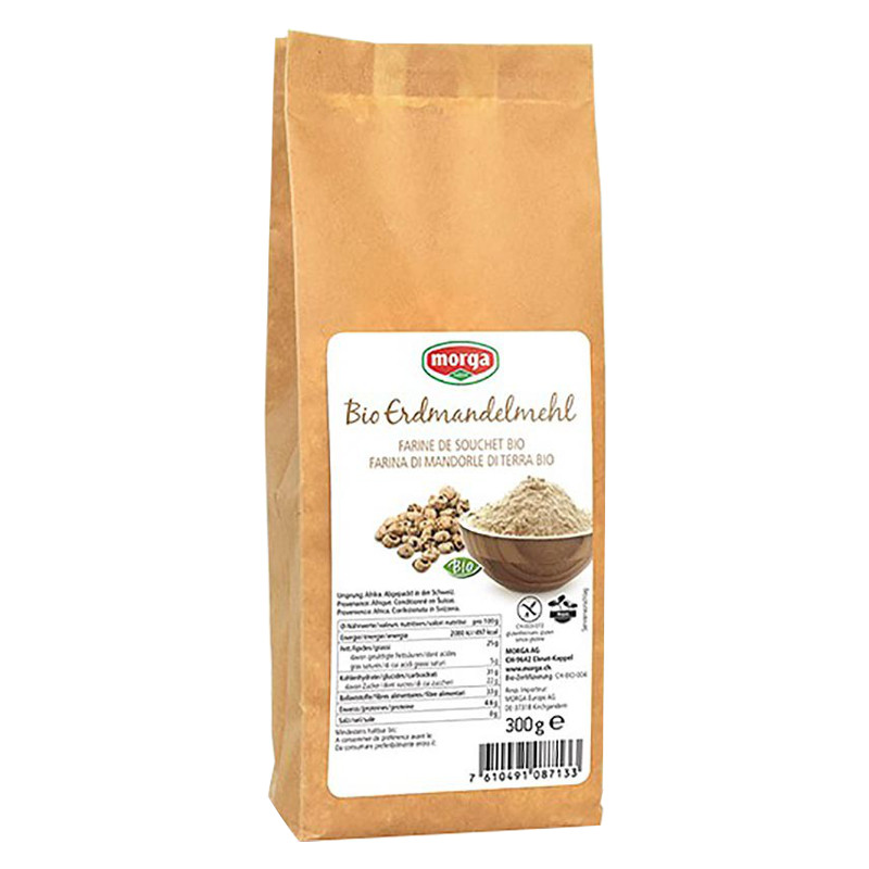 MORGA Erdmandelmehl Bio glutenfrei 300 g MORGA Erdmandelmehl Bio glutenfrei 300 g