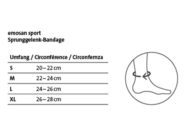 EMOSAN Sport Sprunggelenk-Bandage