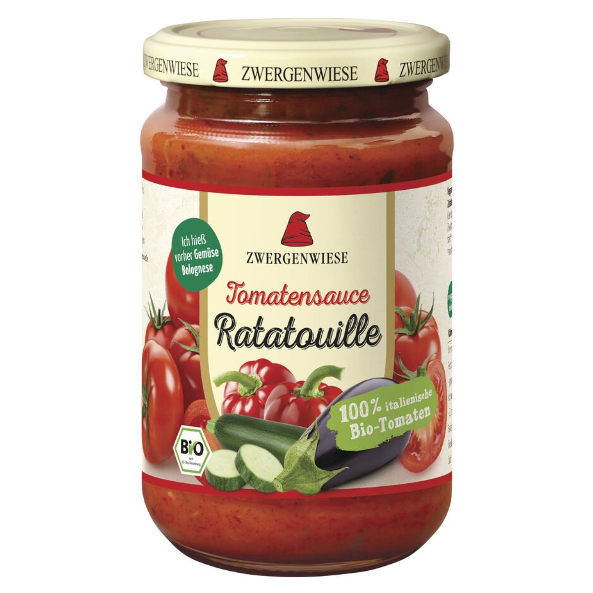 ZWERGENWIESE Tomatensauce Ratatouille Gemüse Glas 340 ml ZWERGENWIESE Tomatensauce Ratatouille Gemüse Glas 340 ml