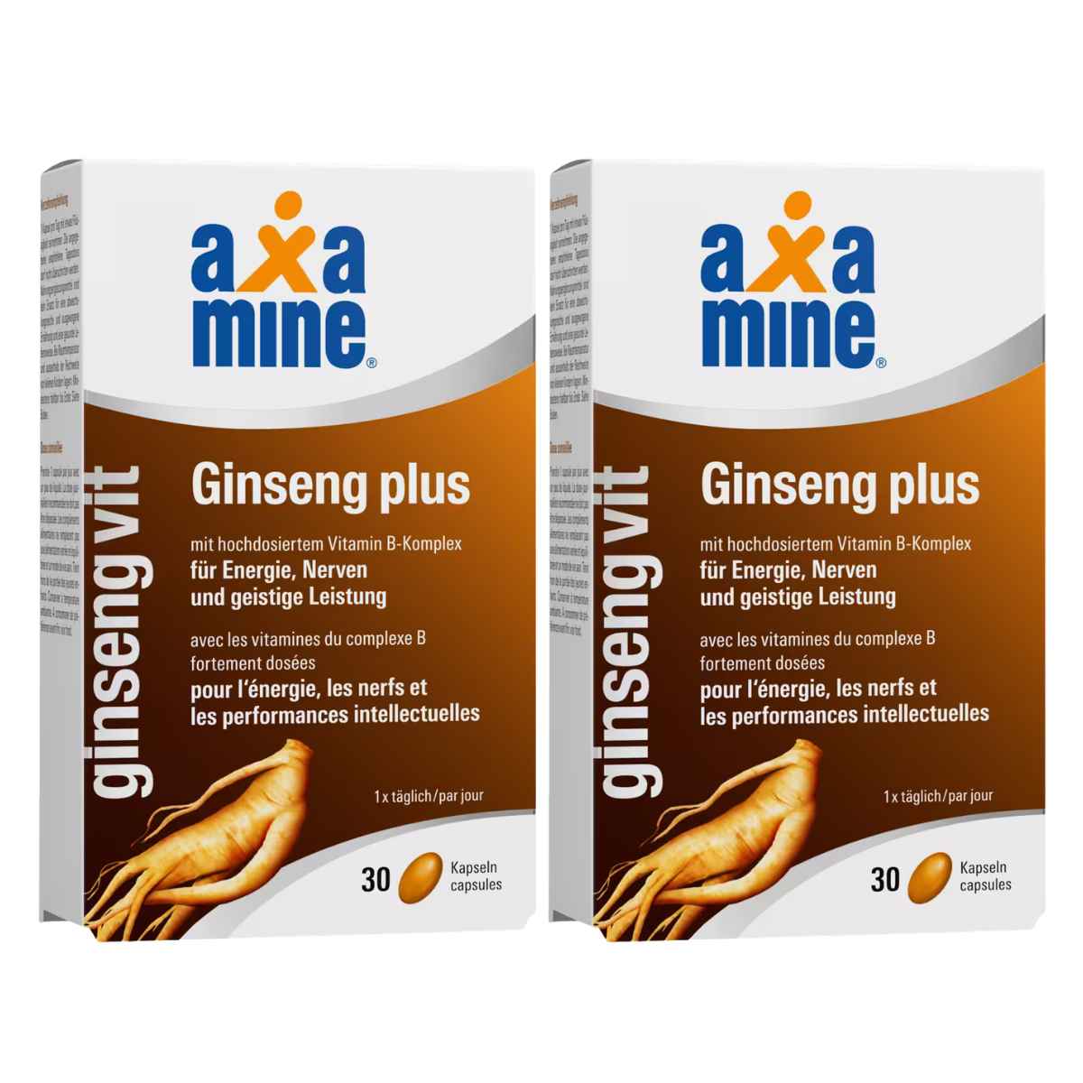 Axamine ginsengVit ginseng plus 2x 30 gélules