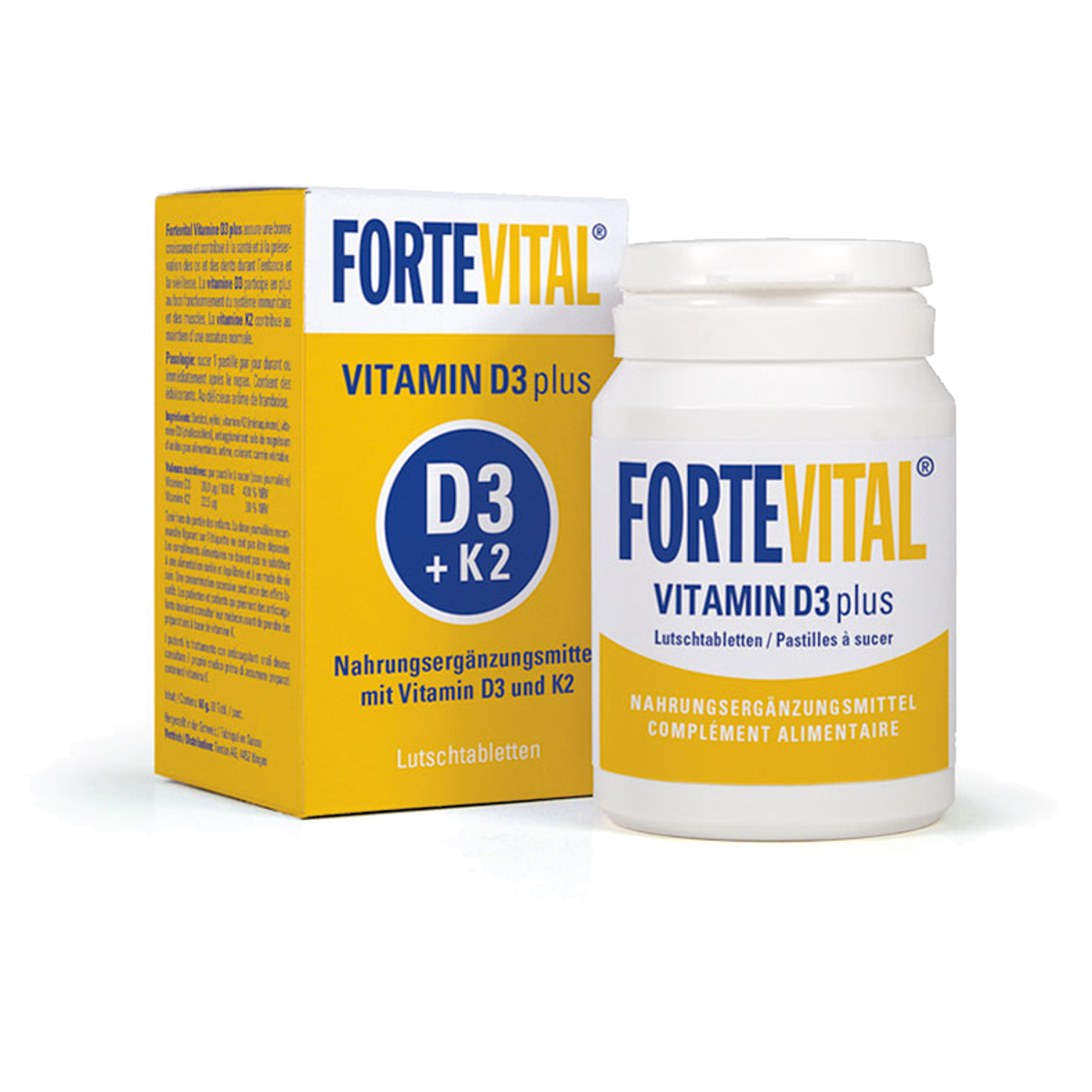 Fortevital Vitamin D3 plus Lutschtabletten 3x 60 g Fortevital Vitamin D3 plus Lutschtabletten 3x 60 g
