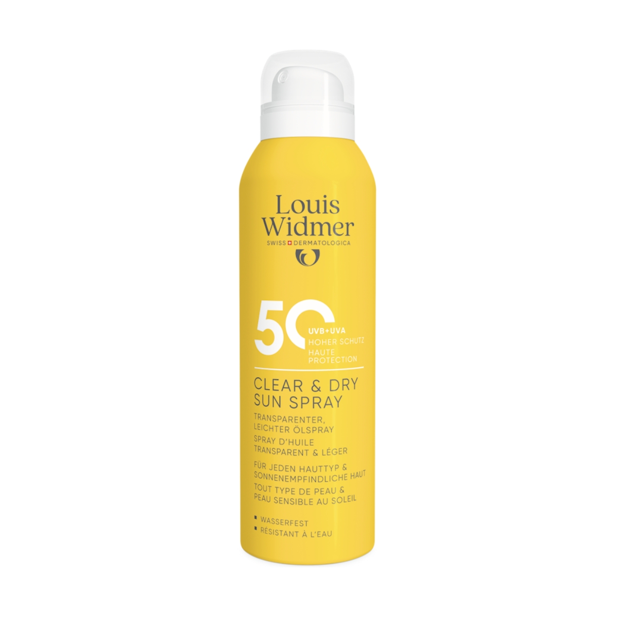 Louis Widmer Sun Clear & Dry LSF 50 Spray 200 ml ohne Parfum