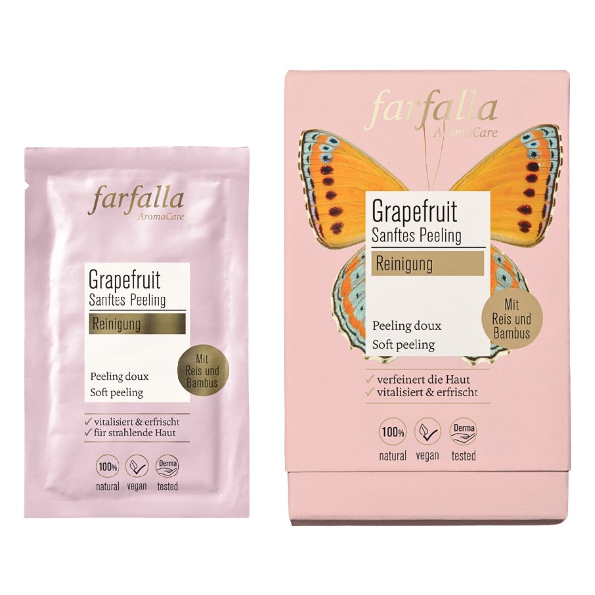 FARFALLA Sanftes Peeling Grapefruit 10 x 7 ml