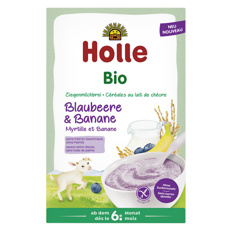 Holle Milchbrei aus Ziegenmilch Blaubeere & Banane Bio 200 g Holle Milchbrei aus Ziegenmilch Blaubeere & Banane Bio 200 g