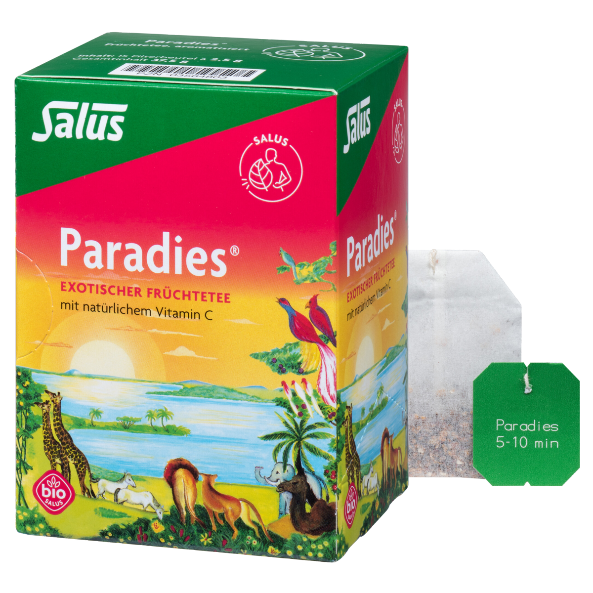 Salus Paradies Früchtetee mit Vitamin C Bio Beutel 15 Stück Salus Paradies Früchtetee mit Vitamin C Bio Beutel 15 Stück