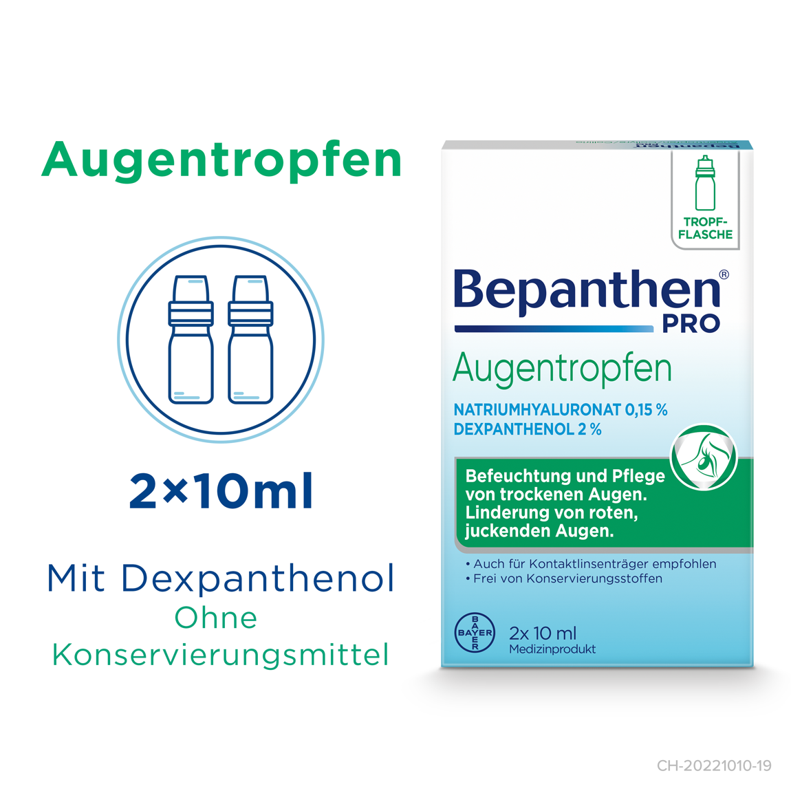 Bepanthen Pro Augentropfen 2 Flaschen 10 ml Bepanthen Pro Augentropfen 2 Flaschen 10 ml