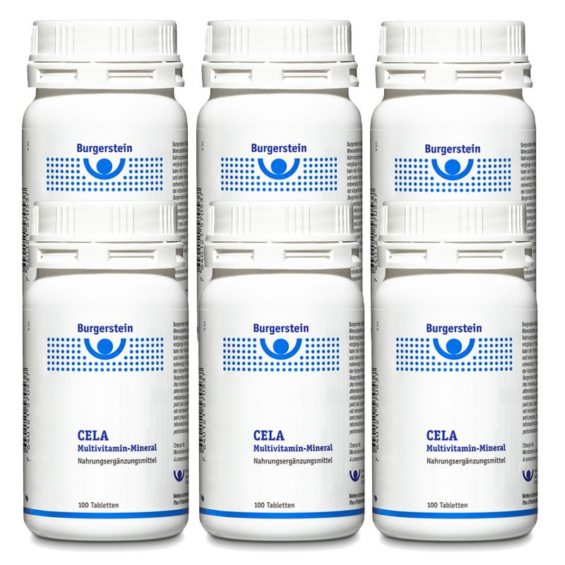 Burgerstein Cela Multivitamin Mineral 6x 100 Tabletten Burgerstein Cela Multivitamin Mineral 6x 100 Tabletten
