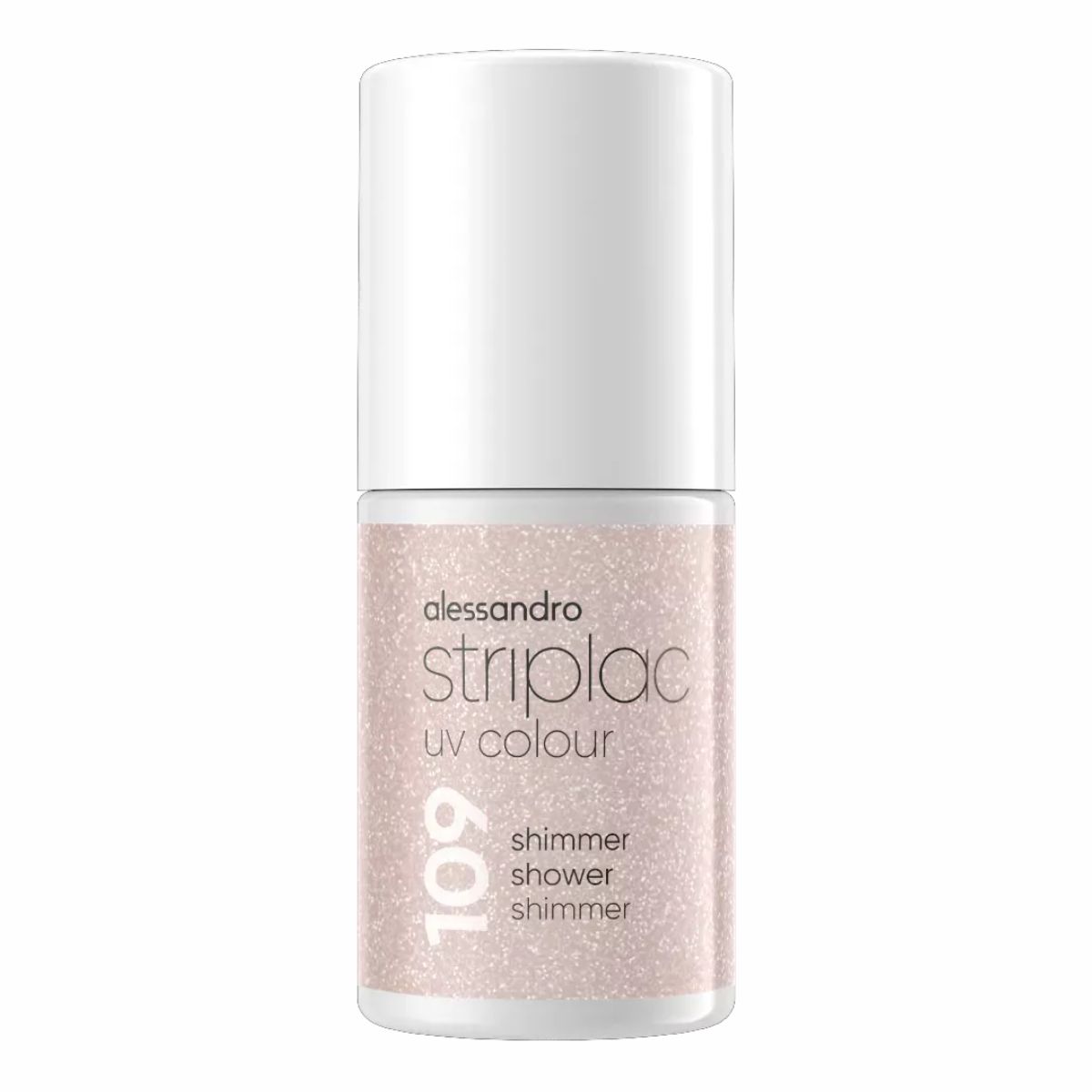 Image of Alessandro Striplac UV Colour 109 Shimmer Shower Shimmer 6.5 ml