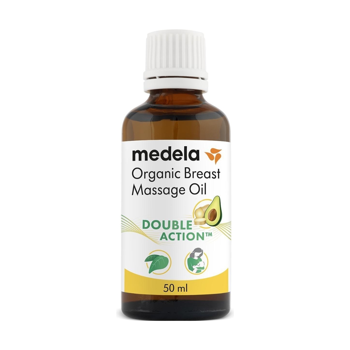 Medela Brust-Massageöl Bio Glasflasche 50 ml