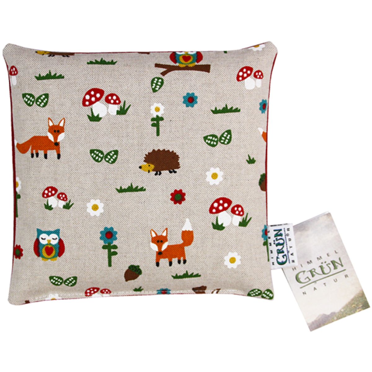 HIMMELGRÜN Kinder Kirschkernkissen 20x20cm Waldtiere HIMMELGRÜN Kinder Kirschkernkissen 20x20cm Waldtiere