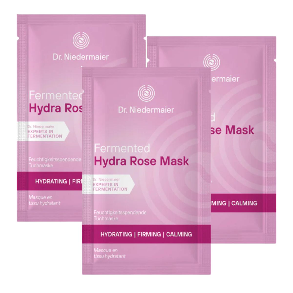 Dr. Niedermaier Masque hydratant fermenté rose 3x 20 ml