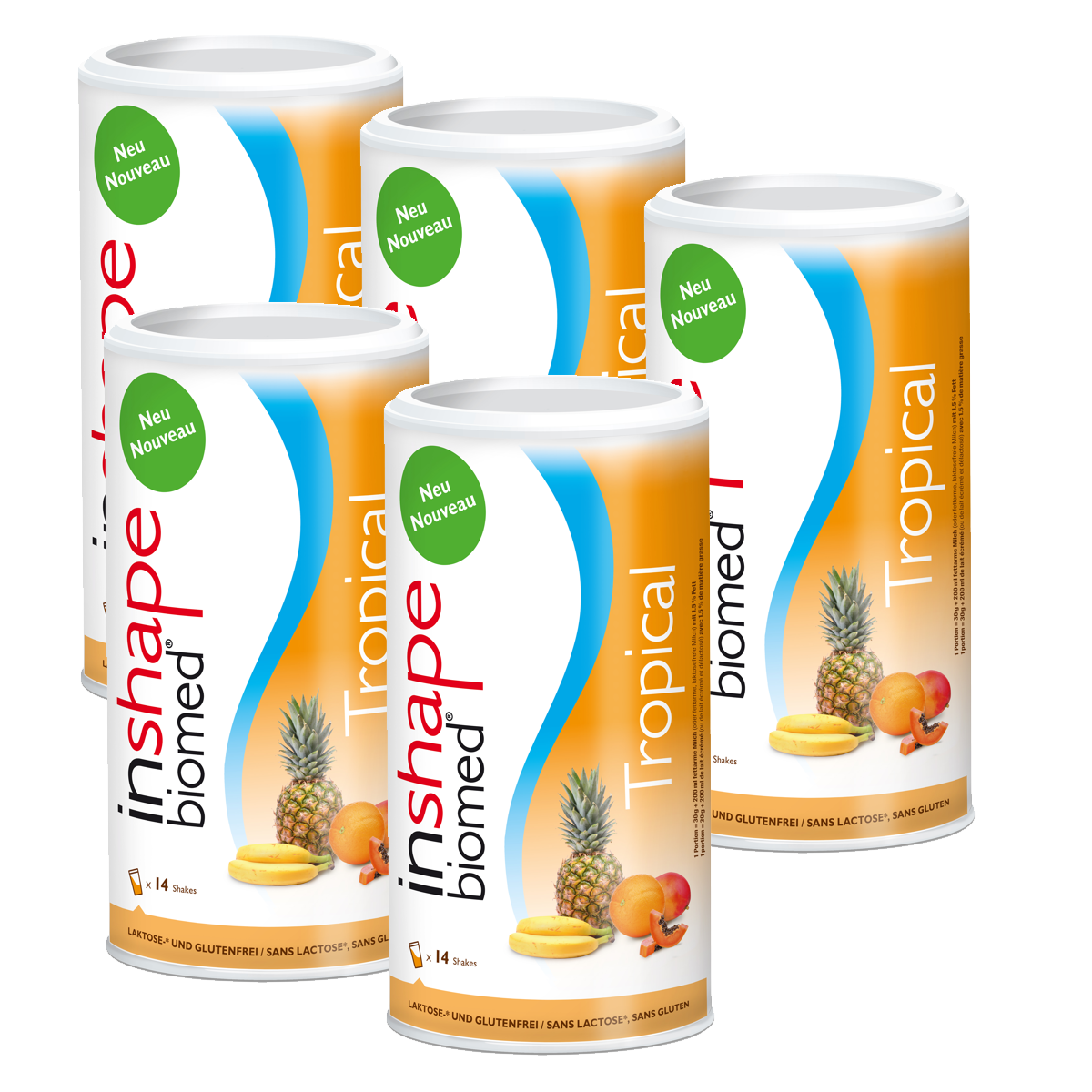 INSHAPE Biomed Pulver Tropical 5x 420 g INSHAPE Biomed Pulver Tropical 5x 420 g