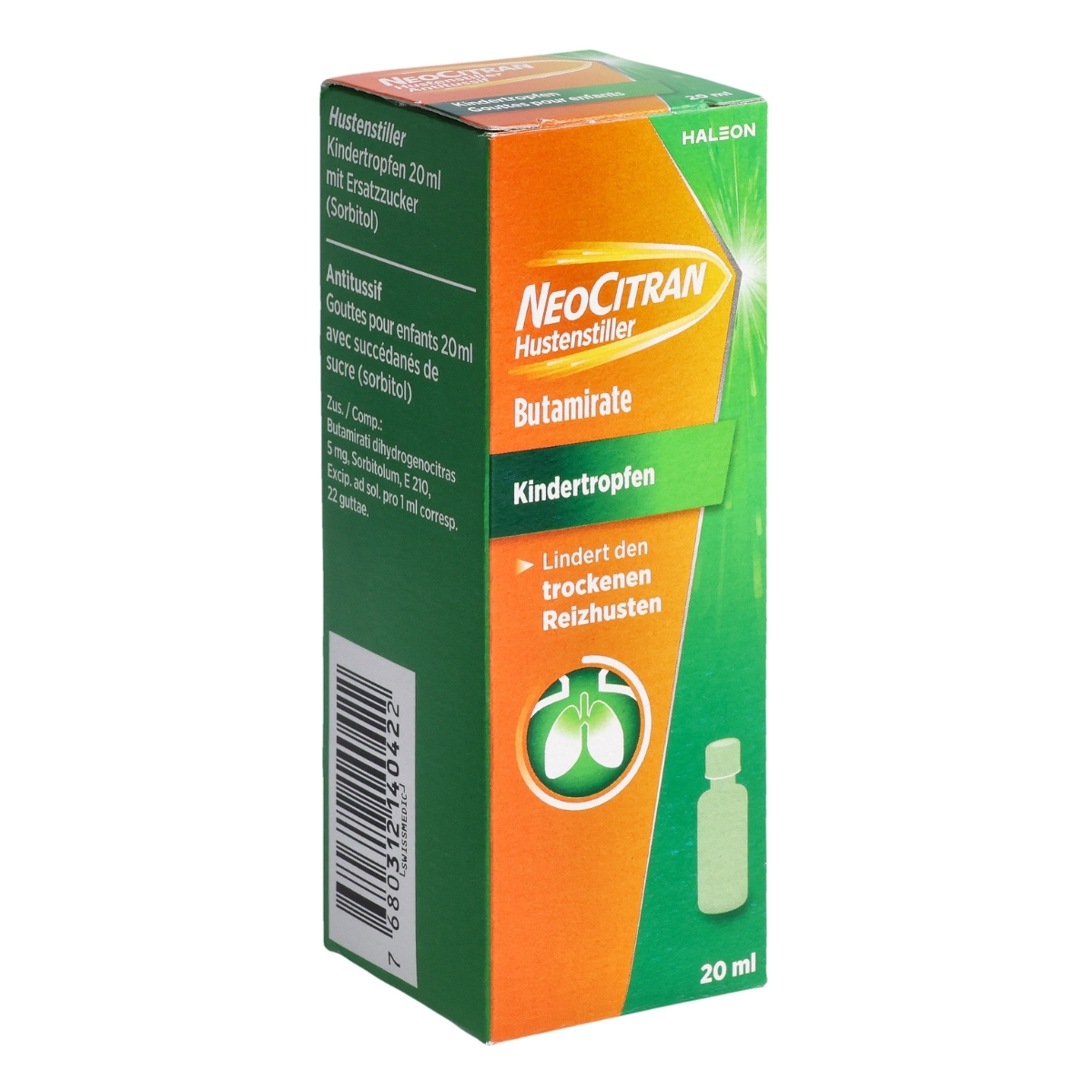 NEOCITRAN Hustenstiller Kinder Tropfen 5 mg/ml 20 ml