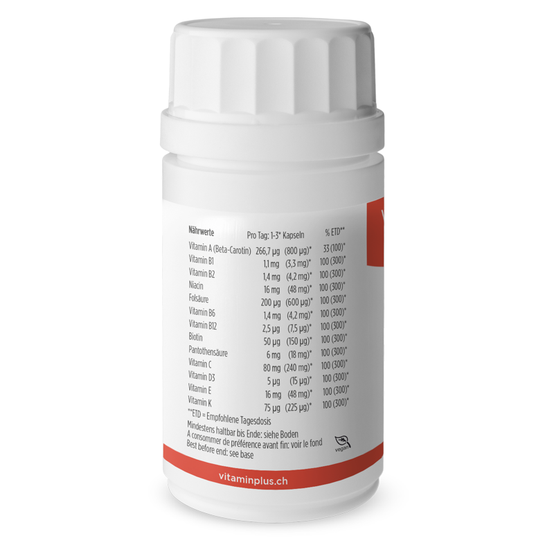 Vitaminplus Multivitamin vegan Kapseln 60 Stück Vitaminplus Multivitamin vegan Kapseln 60 Stück