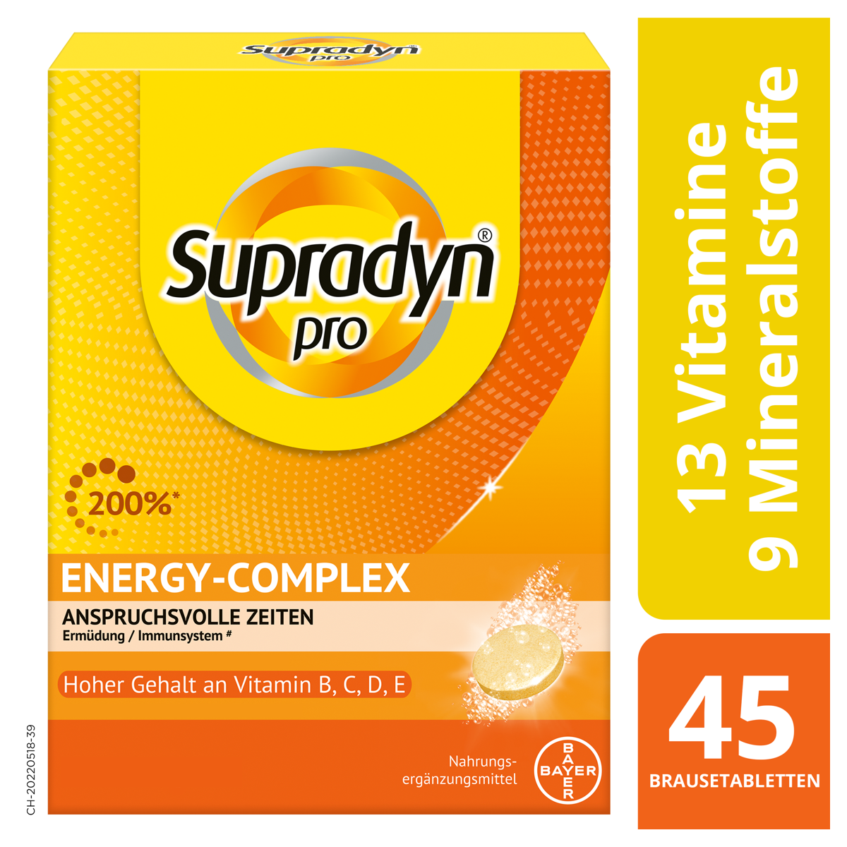 Supradyn pro energy-complex Brausetabletten 45 Stück Supradyn pro energy-complex Brausetabletten 45 Stück
