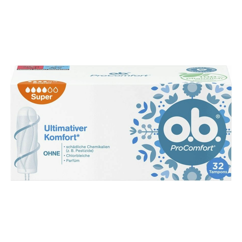 o.b. Tampons ProComfort Super 32 Stück o.b. Tampons ProComfort Super 32 Stück