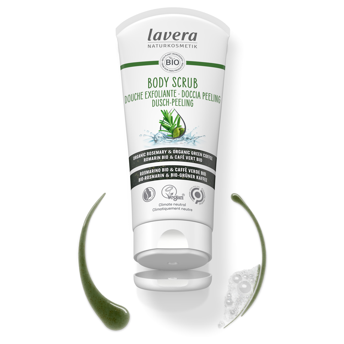 Lavera Dusch Peeling Bio Rosmarin & Bio grüner Kaffee 200 ml Lavera Dusch Peeling Bio Rosmarin & Bio grüner Kaffee 200 ml