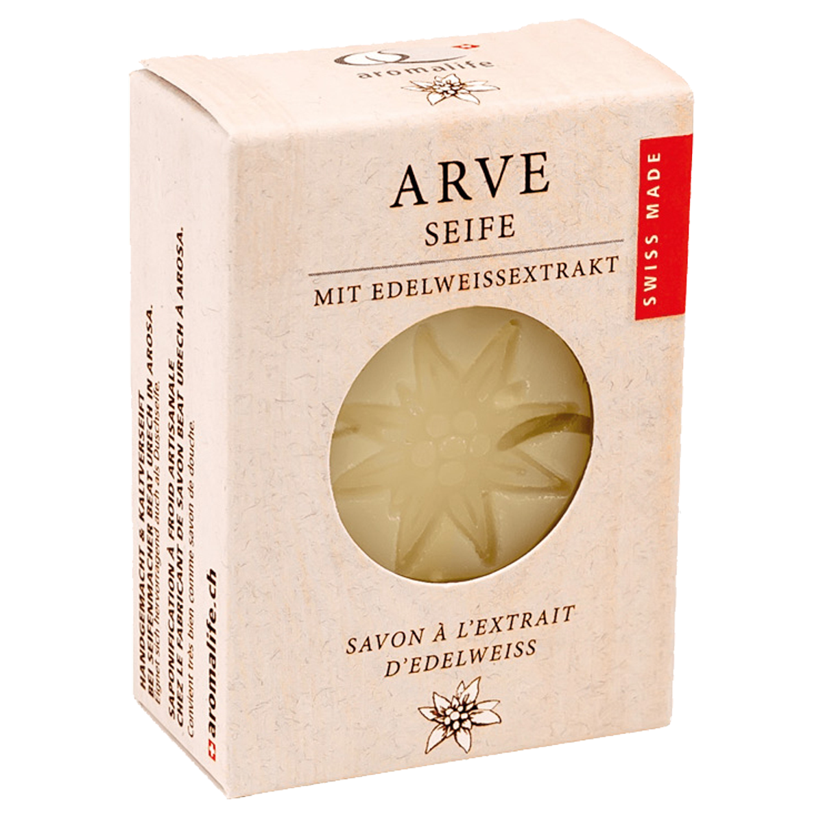 Aromalife Arve Seife mit Edelweissextrakt 90 g