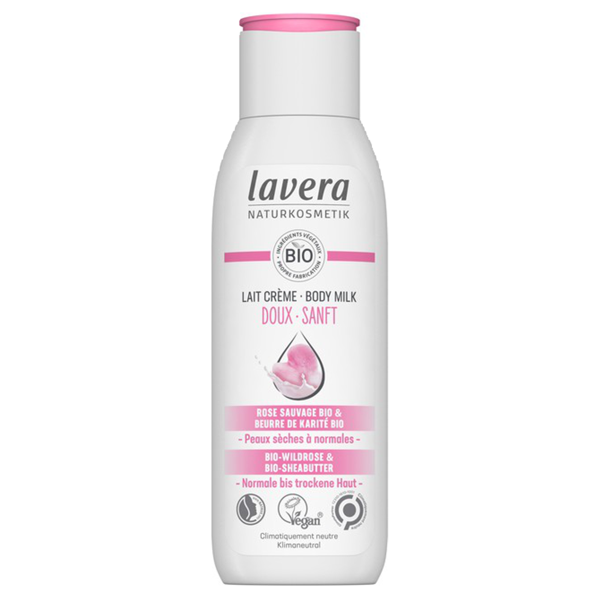 Lavera Bodymilk sanft bio Wildrose & bio Sheabutter 200 ml