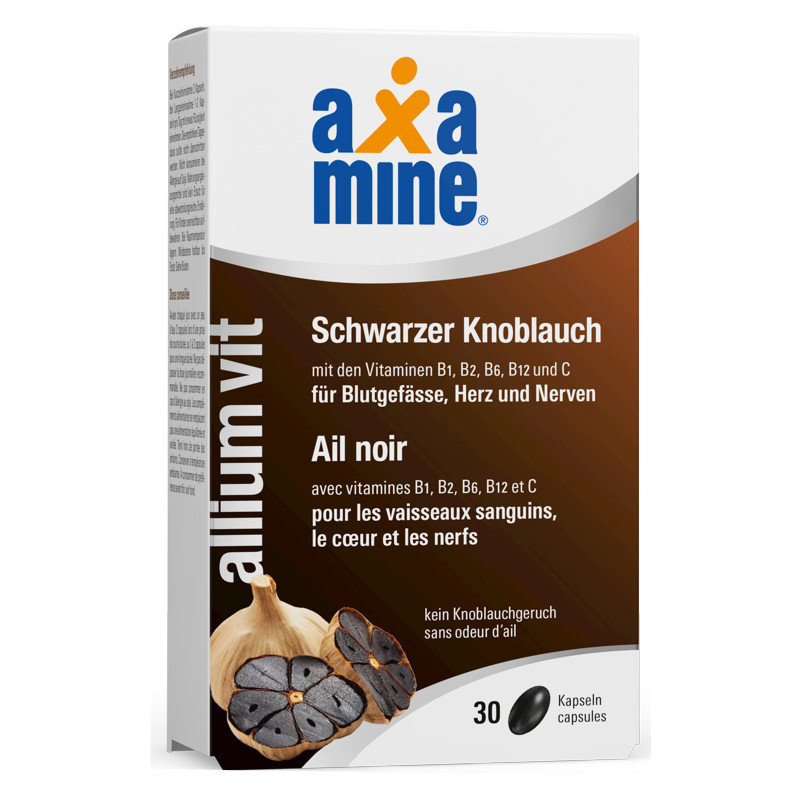 Axamine alliumVit Schwarzer Knoblauch 30 Kapseln Axamine alliumVit Schwarzer Knoblauch 30 Kapseln